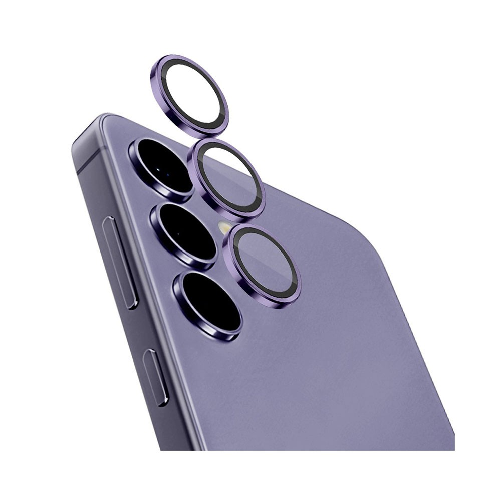 Samsung Galaxy S24 5G NORTHJO Κρίκοι Προστασίας για Κάμερα - Lens Protector Rings Purple