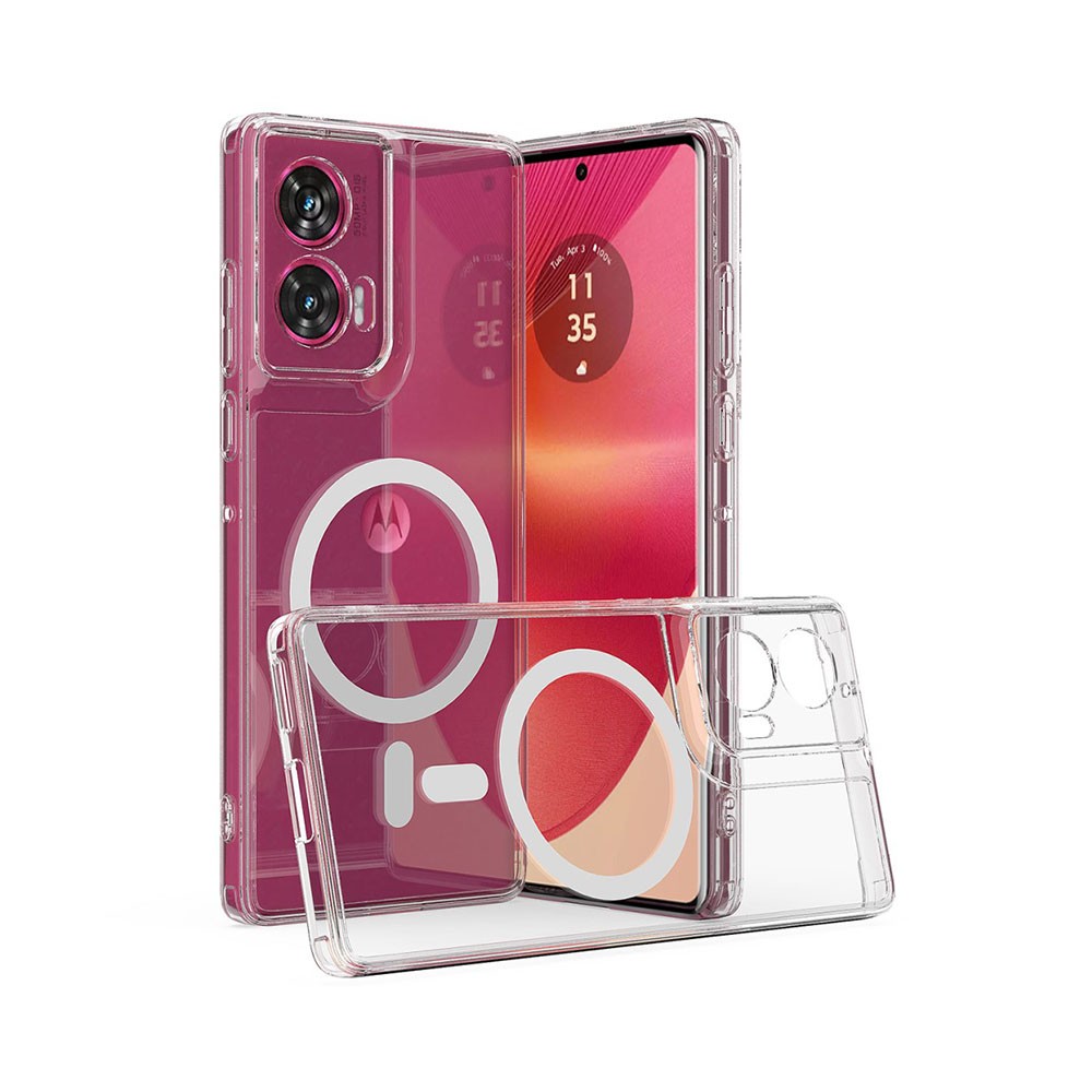 Motorola Edge 50 Fusion 5G MagSafe Acrylic Σκληρή Θήκη Transparent
