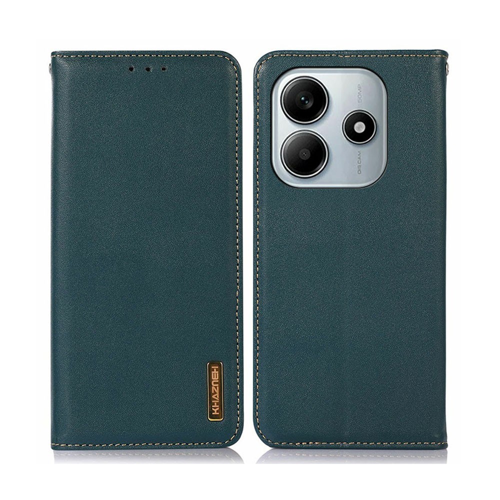 Xiaomi Redmi Note 14 5G KHAZNEH Δερμάτινη Θήκη Βιβλίο Green