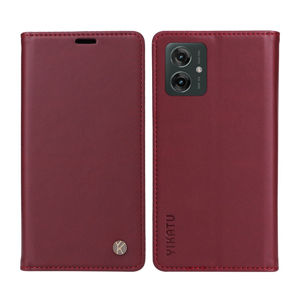 Motorola Moto G55 5G YIKATU YK-001 Θήκη Βιβλίο Wine Red