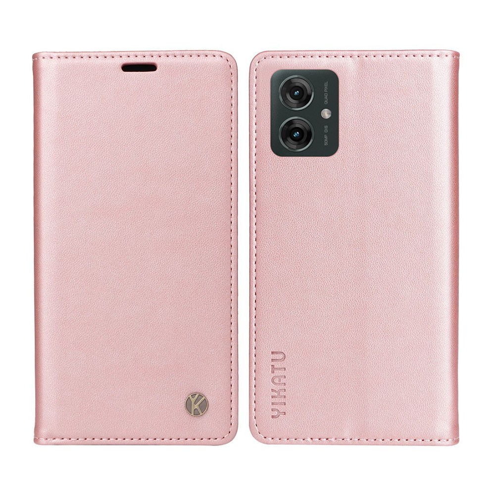 Motorola Moto G55 5G YIKATU YK-001 Θήκη Βιβλίο Rose Gold