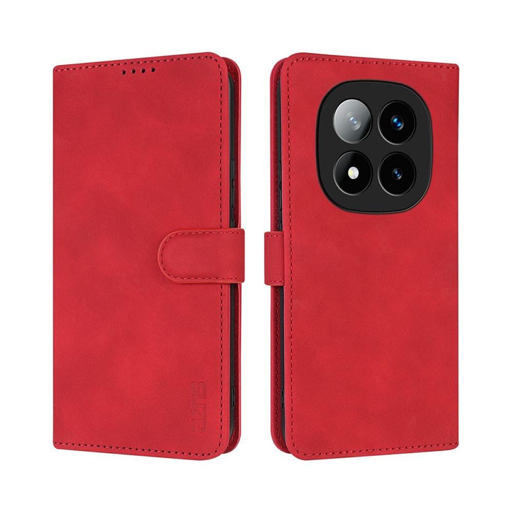Xiaomi Redmi Note 14 Pro 5G/Poco X7 5G AZNS Magnetic Θήκη Πορτοφόλι Red