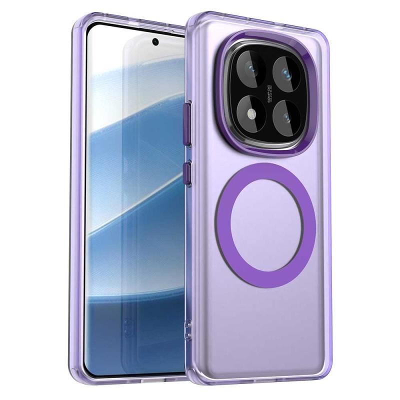 Xiaomi Redmi Note 14 Pro 5G/Poco X7 5G Candy Magsafe Σκληρή Θήκη Purple