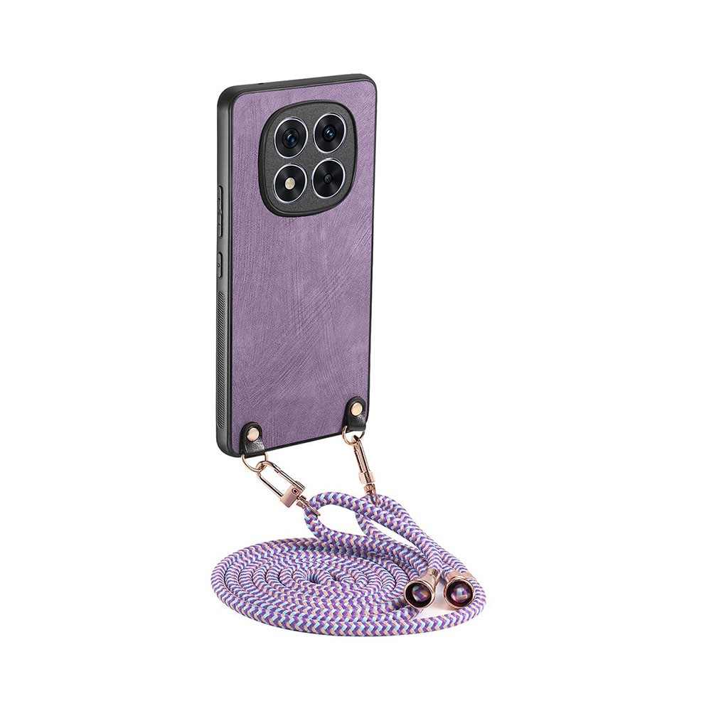 Xiaomi Redmi Note 14 Pro 5G/Poco X7 5G Brushed Σκληρή Θήκη με Λουράκι Purple