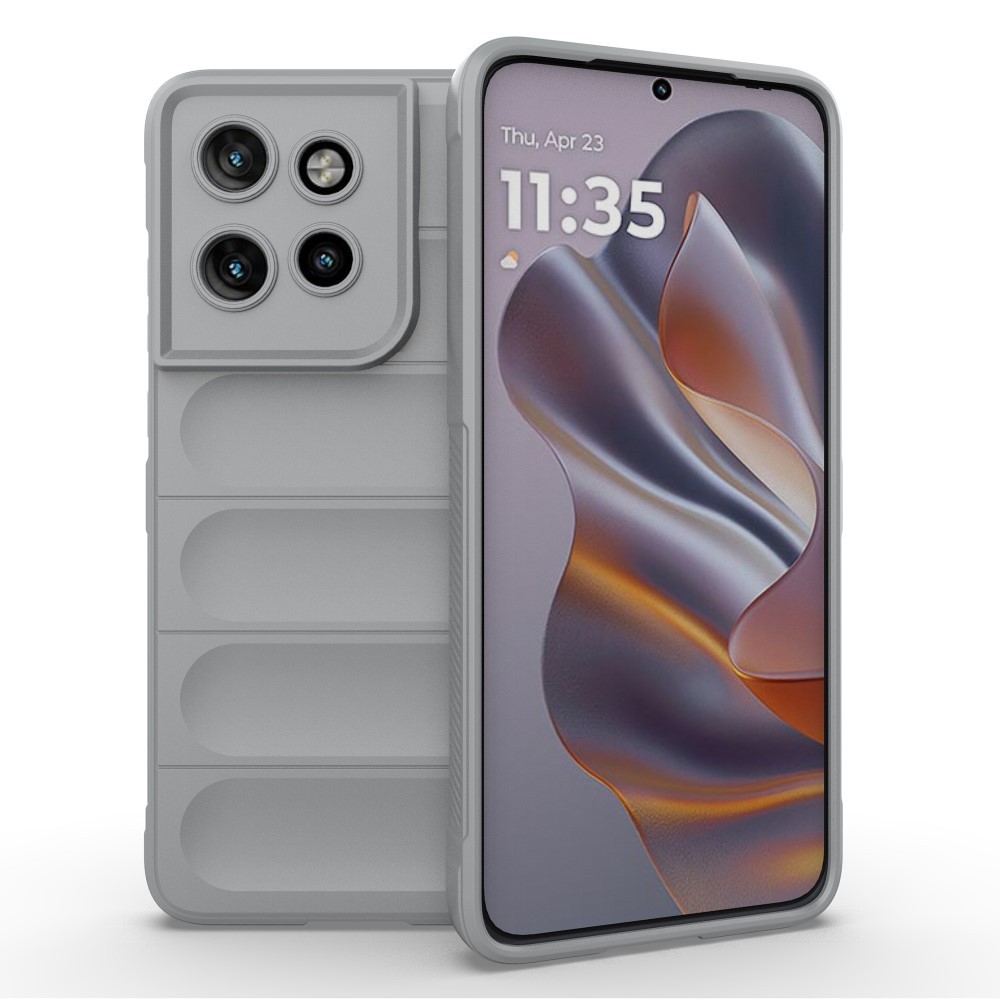 Motorola Edge 50 Neo/Edge 60 Neo Magic Shield Θήκη Σιλικόνης Light Grey
