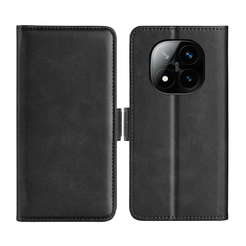 Xiaomi Redmi Note 14 Pro Plus 5G Double Buckle Θήκη Πορτοφόλι Black