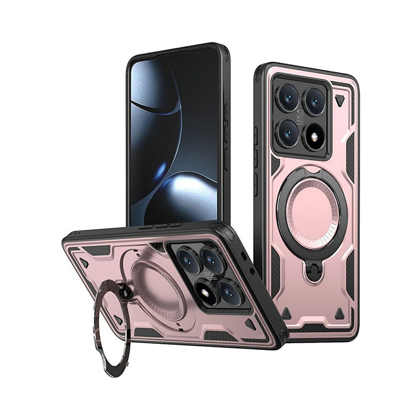 Xiaomi 14T Pro 5G MagSafe Military Protection Σκληρή Θήκη Rose Gold