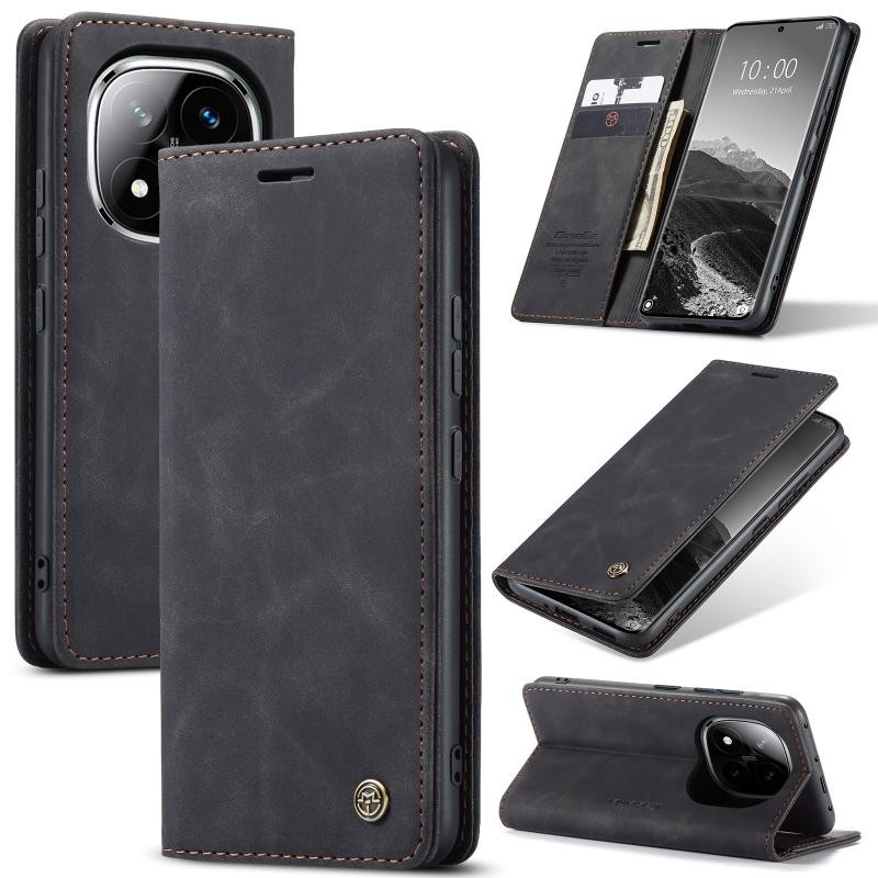 Xiaomi Redmi Note 14 Pro 5G/Poco X7 5G CaseMe 013 Retro Θήκη Βιβλίο Black