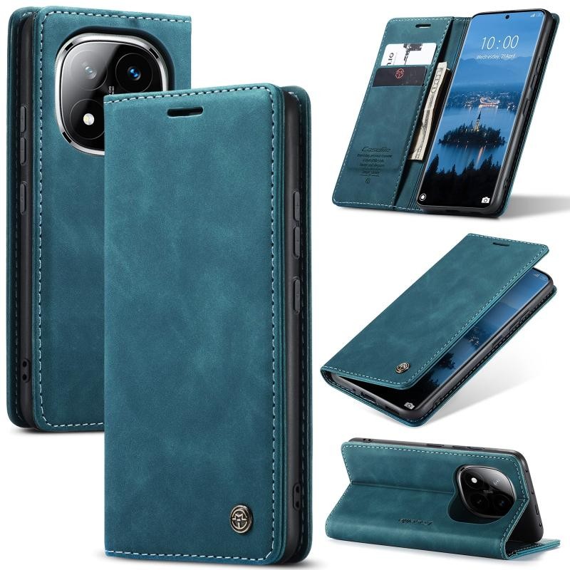 Xiaomi Redmi Note 14 Pro 5G/Poco X7 5G CaseMe 013 Retro Θήκη Βιβλίο Green Blue