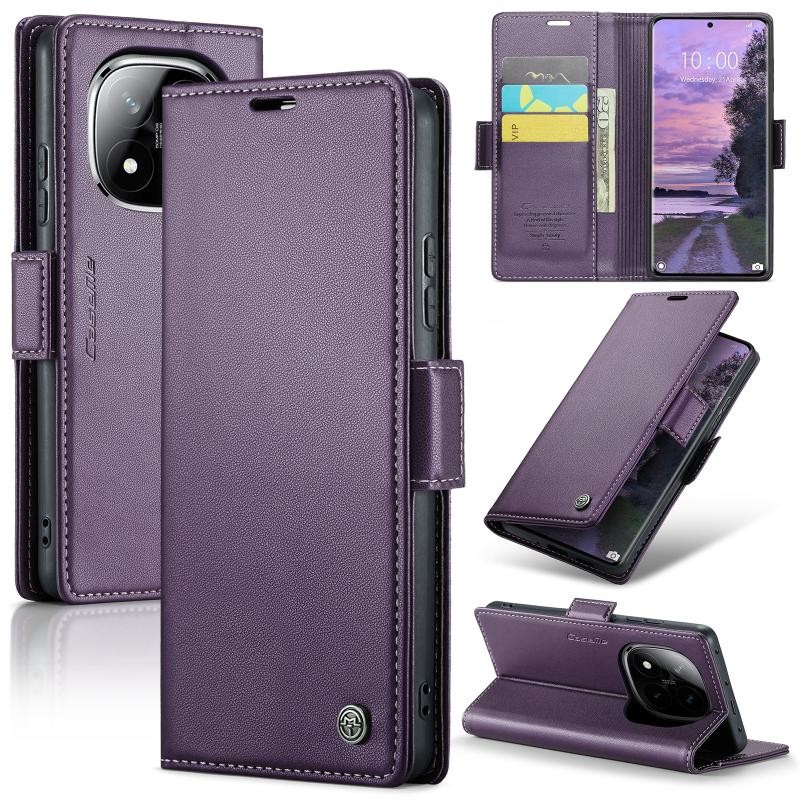 Xiaomi Redmi Note 14 Pro 5G/Poco X7 5G CaseMe 023 Luminus Θήκη Πορτοφόλι Purple