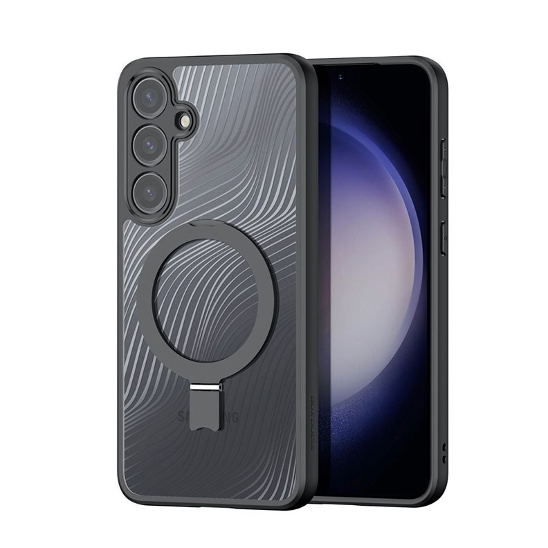 Samsung Galaxy S25 5G DUX DUCIS Aimo Series MagSafe Σκληρή Θήκη με Στήριγμα Transparent