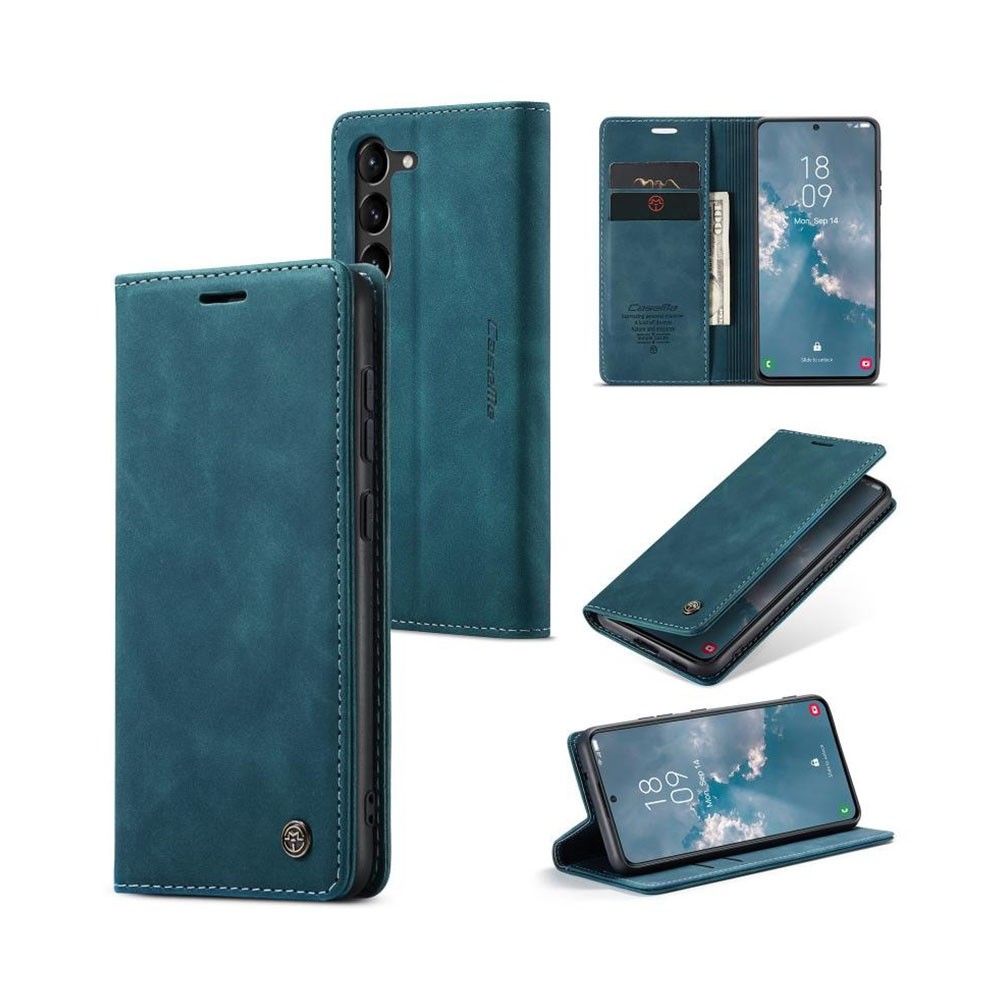 Samsung Galaxy S25 5G CaseMe-013 Retro Θήκη Βιβλίο Blue