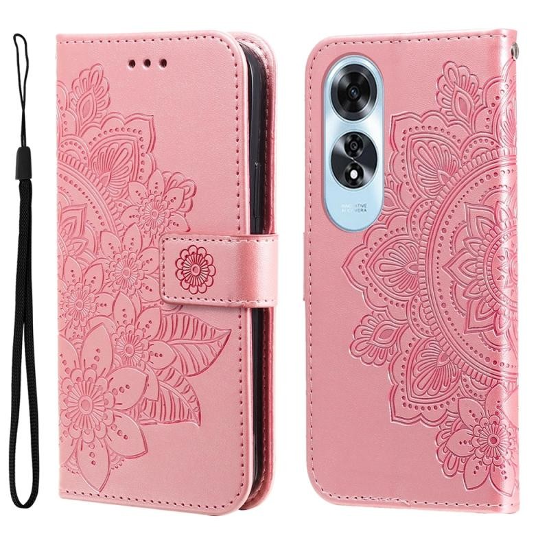 Oppo A60 4G 7-Petal Flowers Θήκη Πορτοφόλι Rose Gold