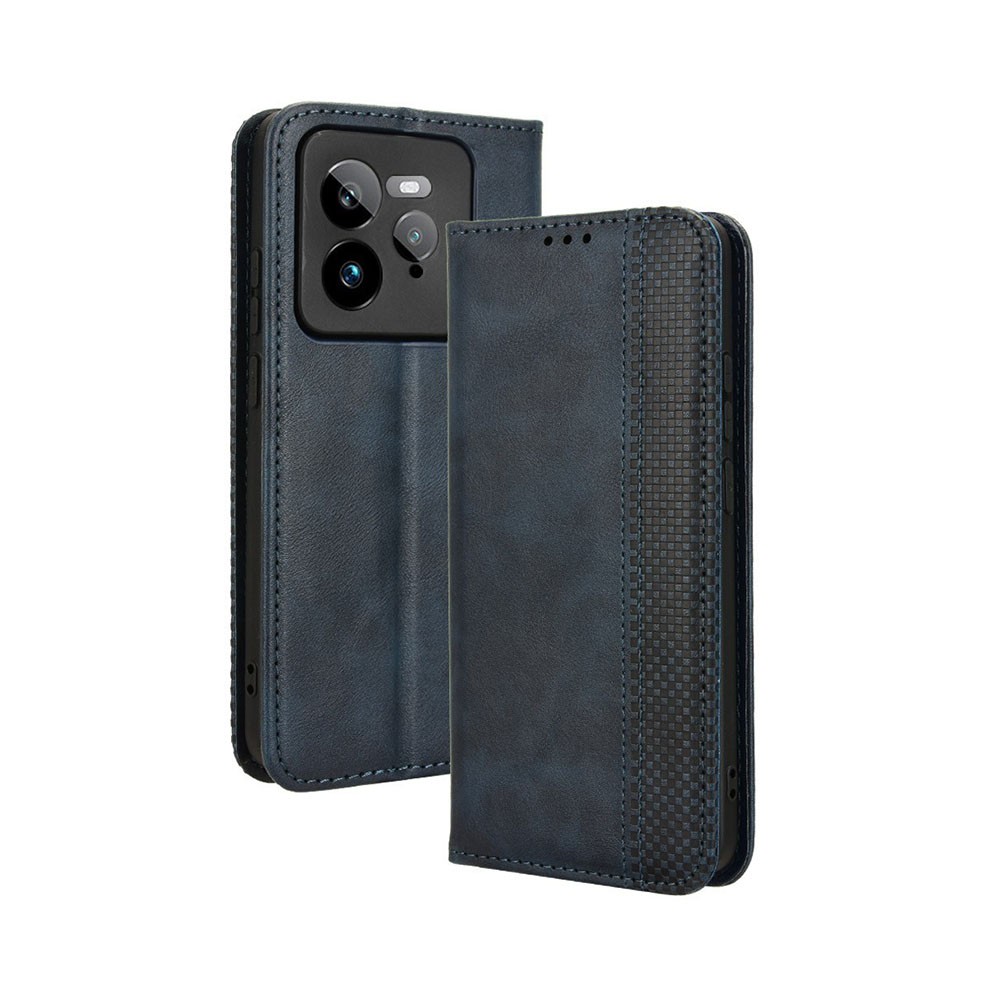 Realme GT 7 Pro 5G Retro Θήκη Βιβλίο Blue