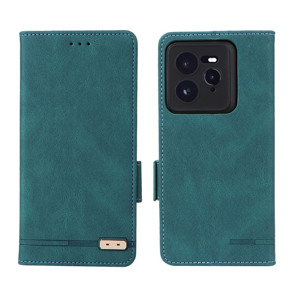Realme GT 7 Pro 5G Magnetic Clasp Θήκη Πορτοφόλι Green Blue