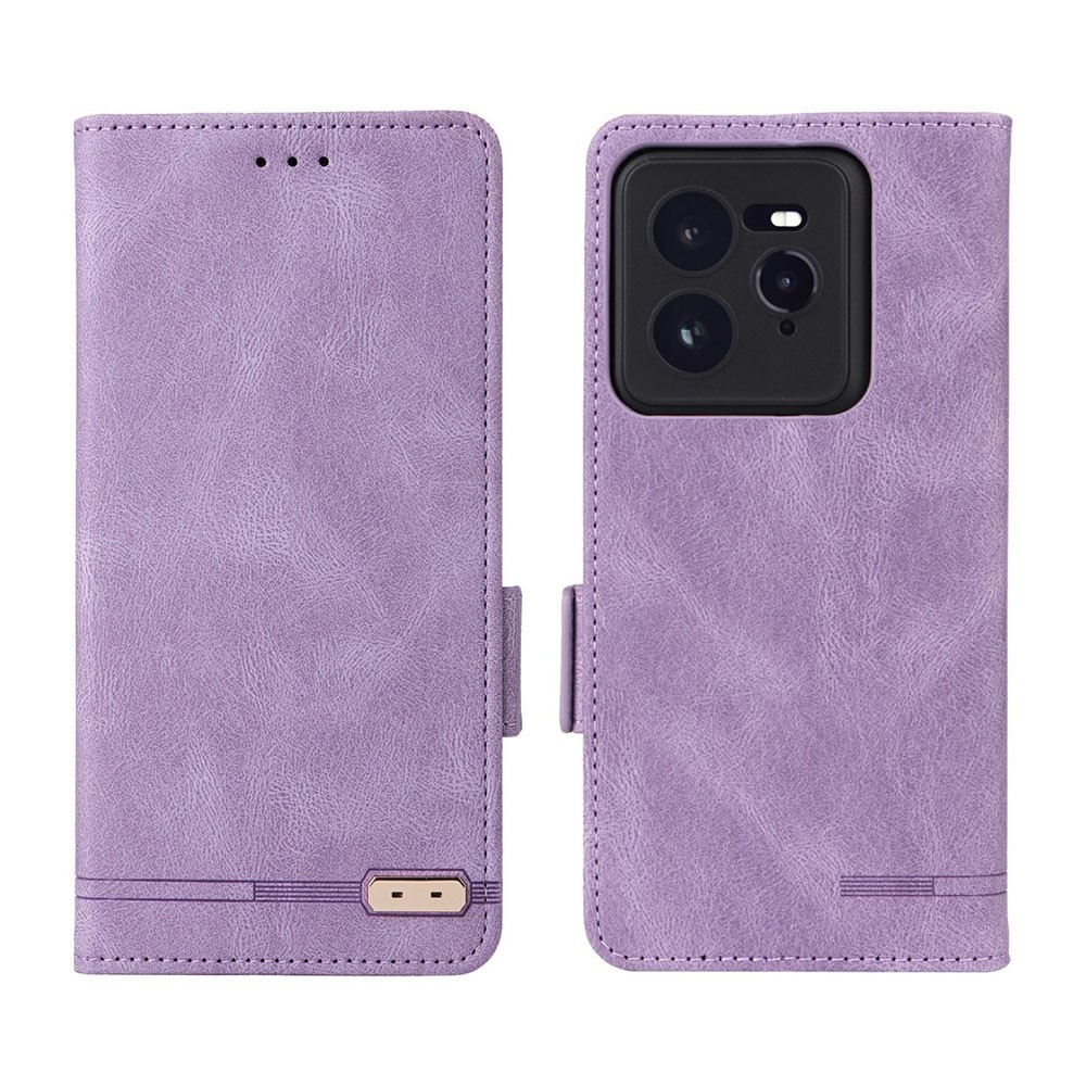 Realme GT 7 Pro 5G Magnetic Clasp Θήκη Πορτοφόλι Purple