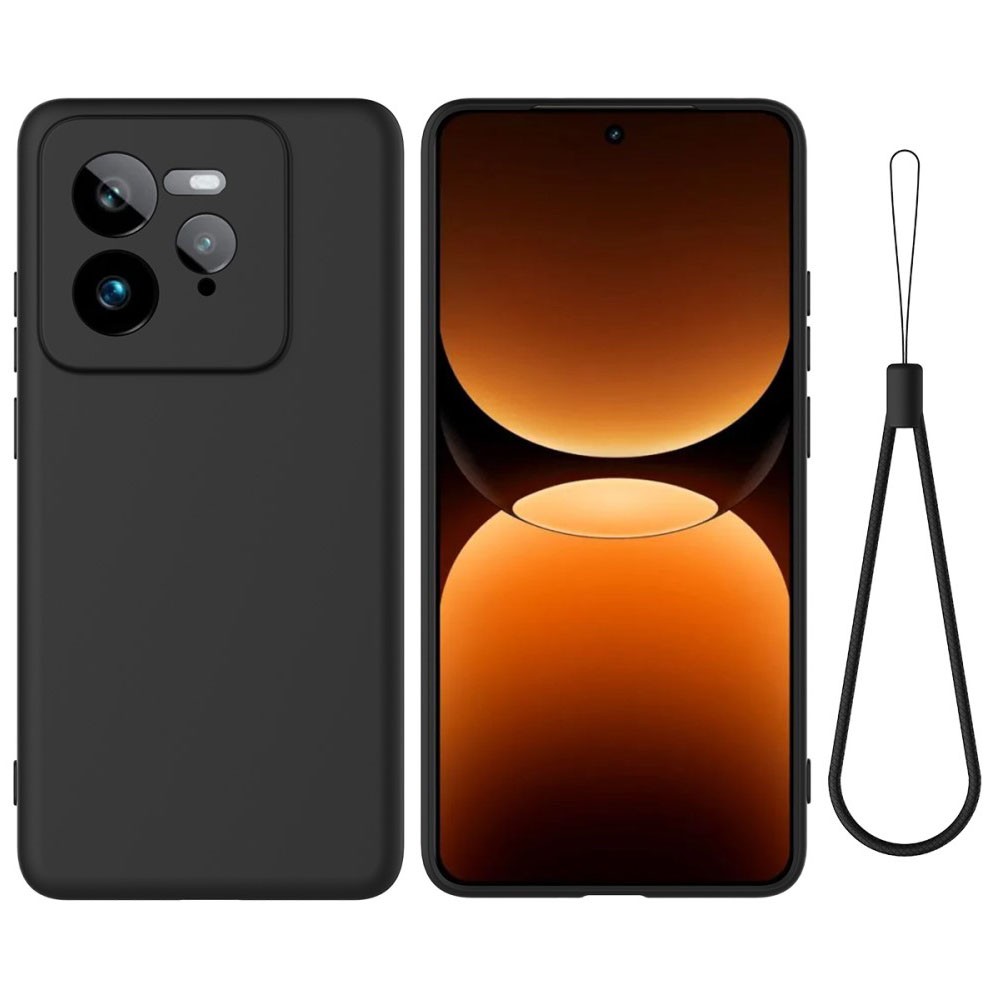 Realme GT 7 Pro 5G Solid Color Θήκη Σιλικόνης Black