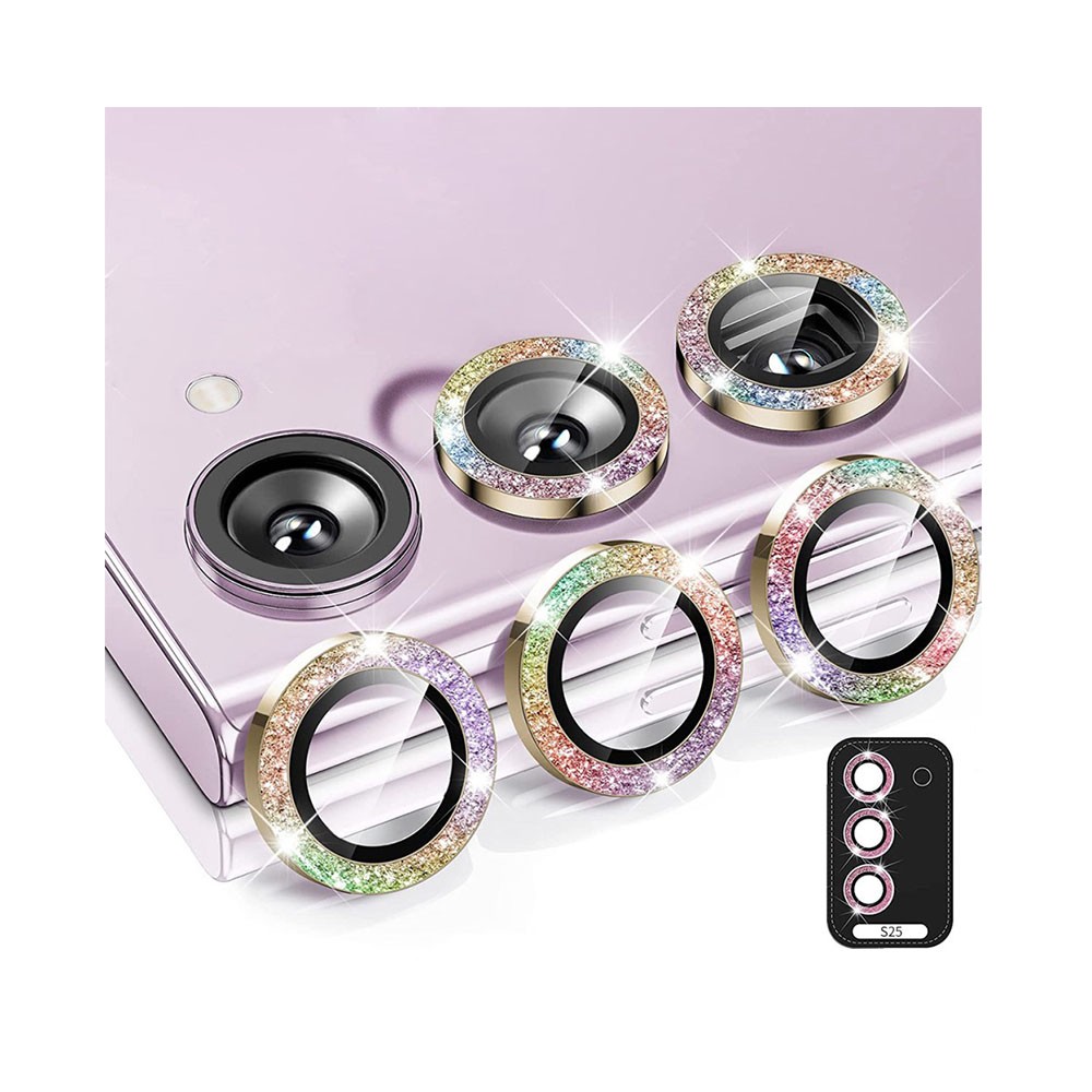 Samsung Galaxy S25 5G ENKAY Κρίκοι Προστασίας για Κάμερα - Lens Protector Rings Colorful