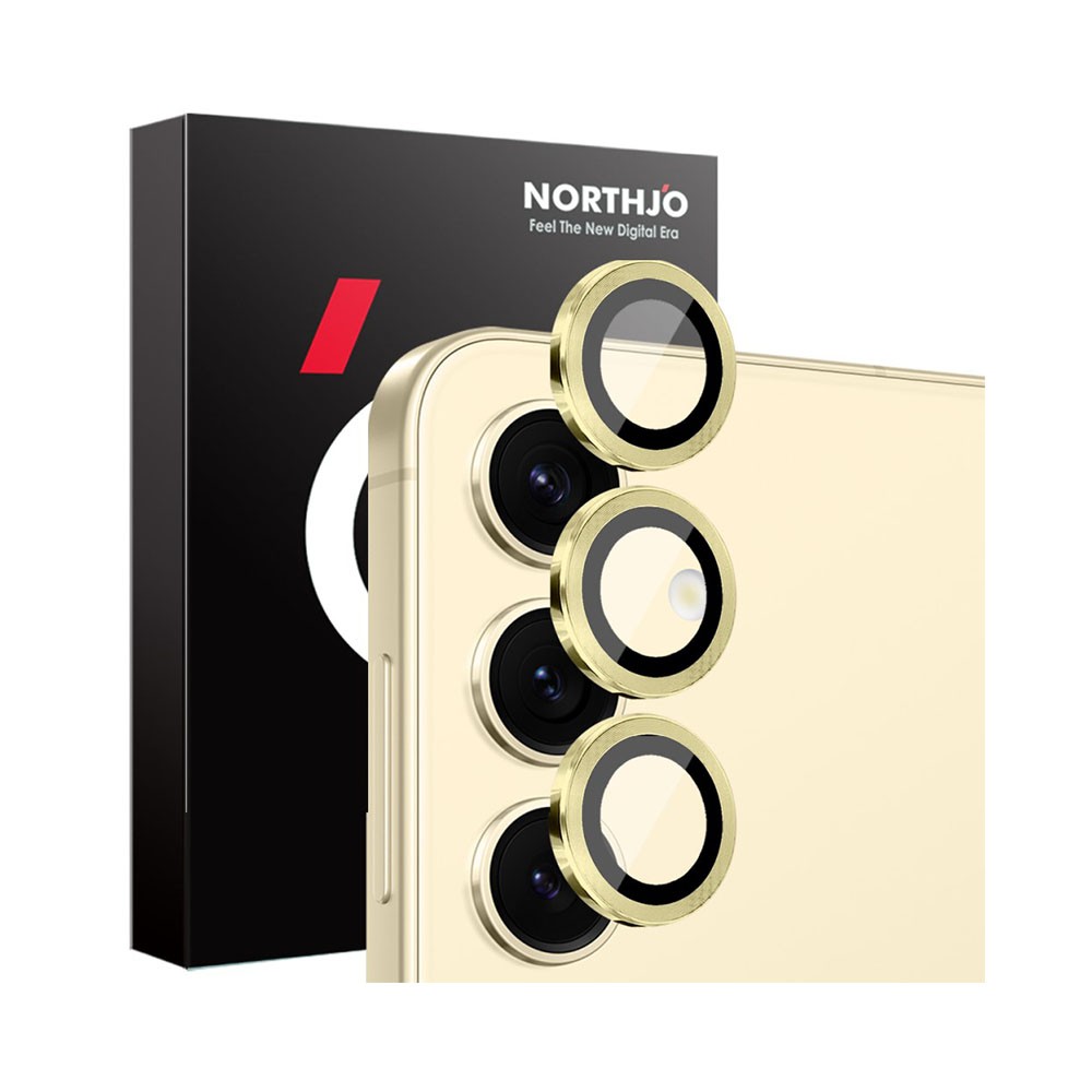 Samsung Galaxy S25 Plus 5G NORTHJO Κρίκοι Προστασίας για Κάμερα - Lens Protector Rings Gold