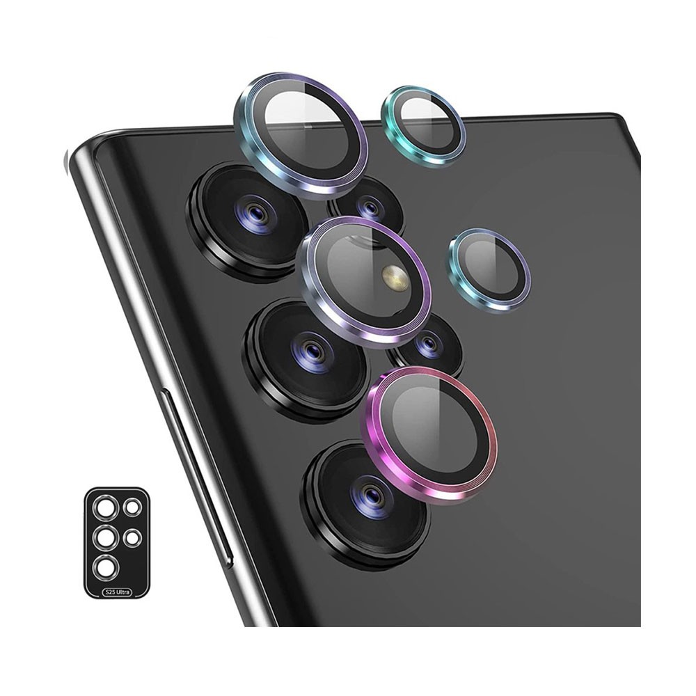 Samsung Galaxy S25 Ultra 5G EKNAY Κρίκοι Προστασίας για Κάμερα Colorful