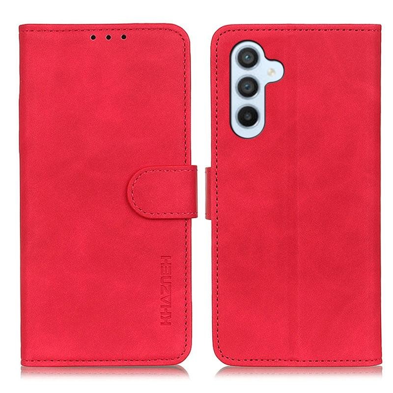 Samsung Galaxy A26 5G KHAZNEH Retro Leather Θήκη Πορτοφόλι Red