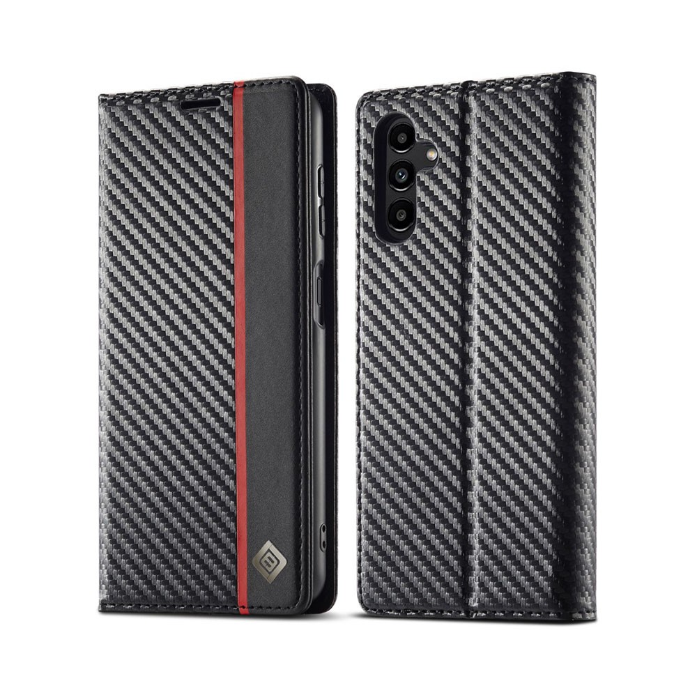Samsung Galaxy A26 5G LC.IMEEKE Carbon Fiber Θήκη Πορτοφόλι Vertical Stripe