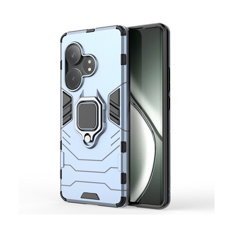 Realme GT 6 5G / GT 6T 5G Magnetic Ring Σκληρή Θήκη με Δαχτυλίδι Blue