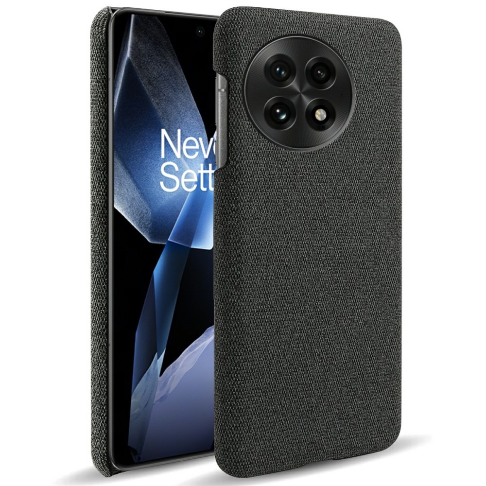 OnePlus 13 5G Felt Cloth Σκληρή Θήκη Black