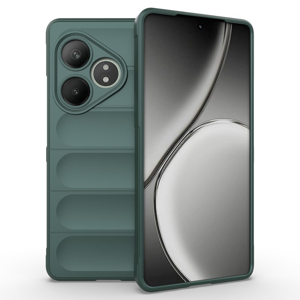 Realme GT 6 5G / GT 6T 5G Magic Shield Θήκη Σιλικόνης Green