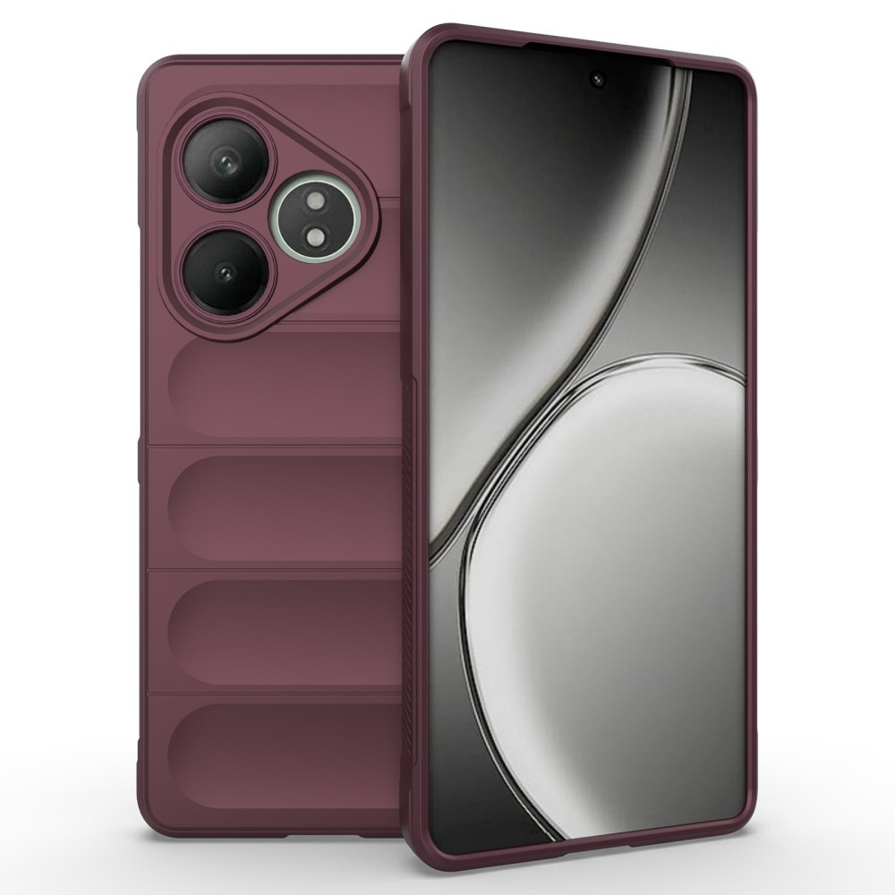 Realme GT 6 5G / GT 6T 5G Magic Shield Θήκη Σιλικόνης Wine Red