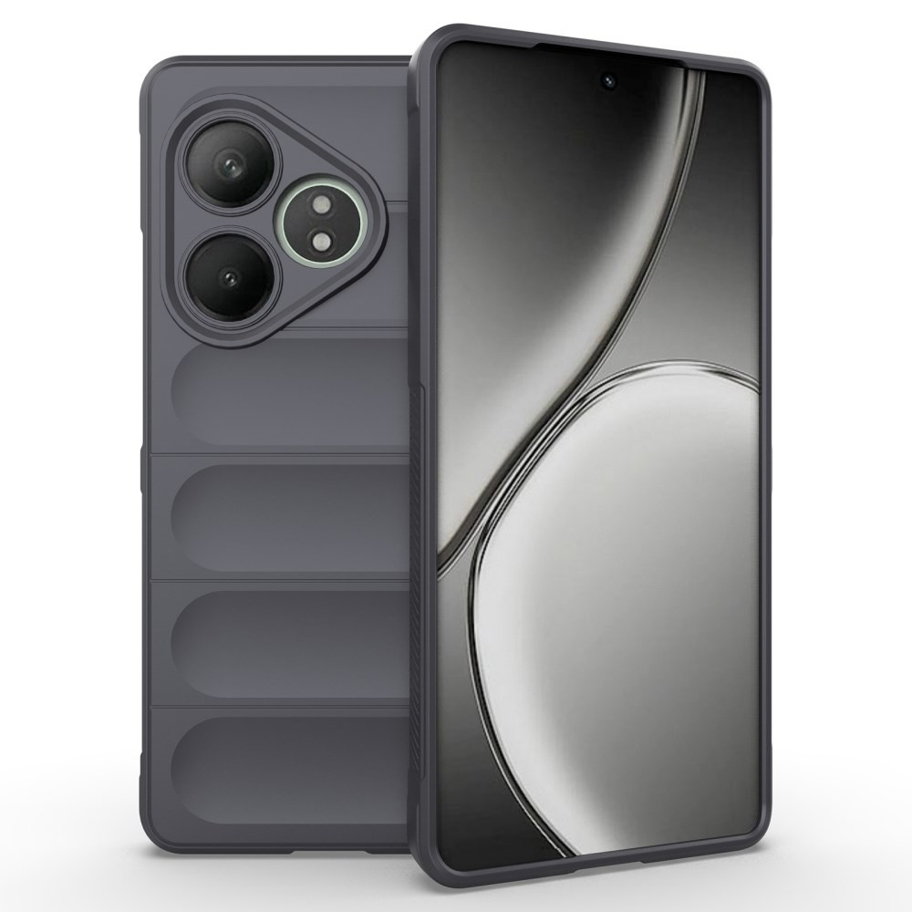 Realme GT 6 5G / GT 6T 5G Magic Shield Θήκη Σιλικόνης Dark Grey