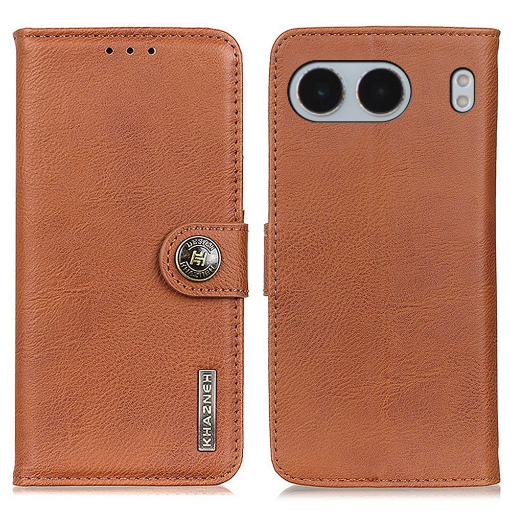 OnePlus Nord 4 5G KHAZNEH Cowhide Θήκη Πορτοφόλι Brown