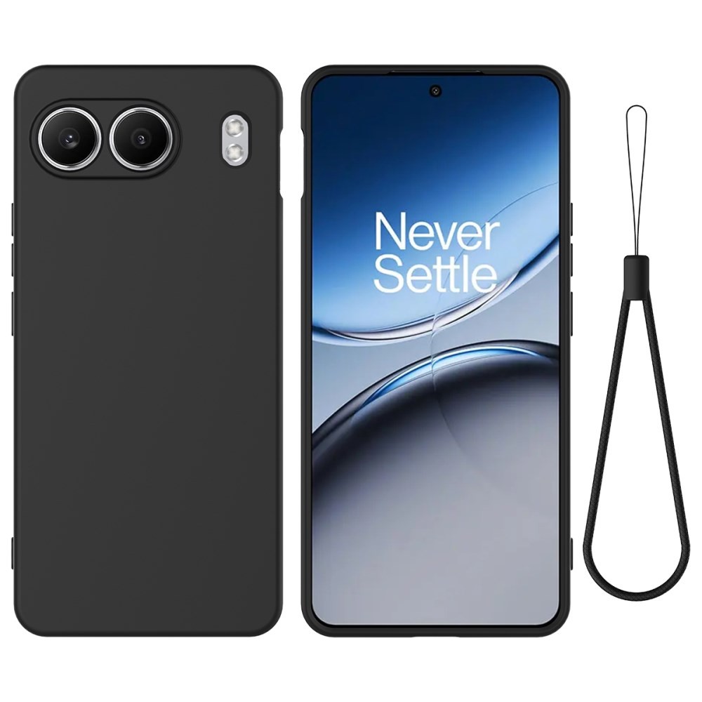 OnePlus Nord 4 5G Solid Color Θήκη Σιλικόνης Black