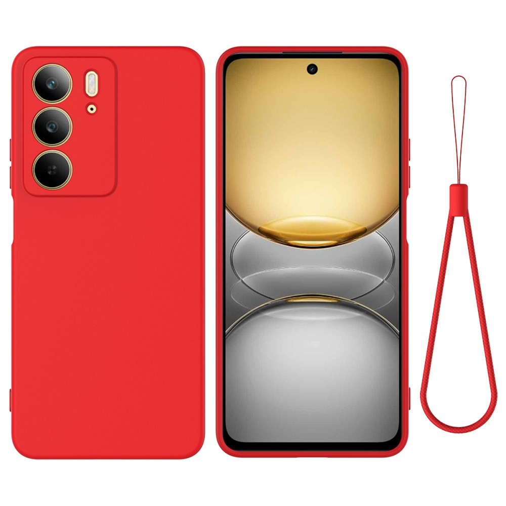 Realme C75 4G Solid Color Θήκη Σιλικόνης Red