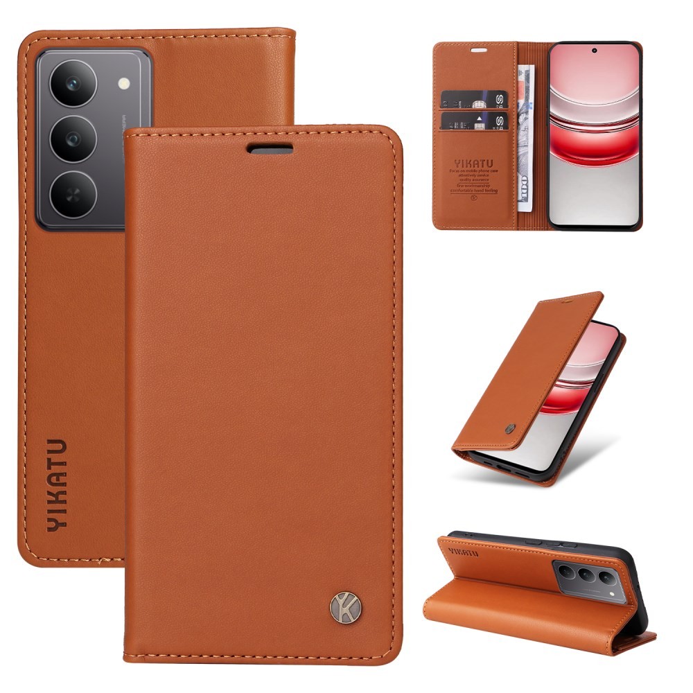Realme C75 4G YIKATU YK-001 Θήκη Βιβλίο Brown