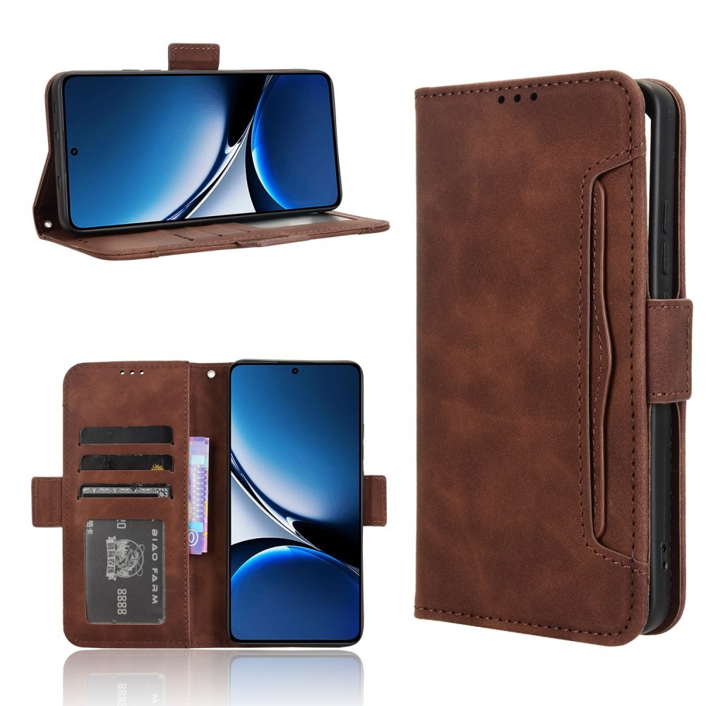 Xiaomi Poco X7 Pro 5G Multiple Cards Θήκη Πορτοφόλι Brown