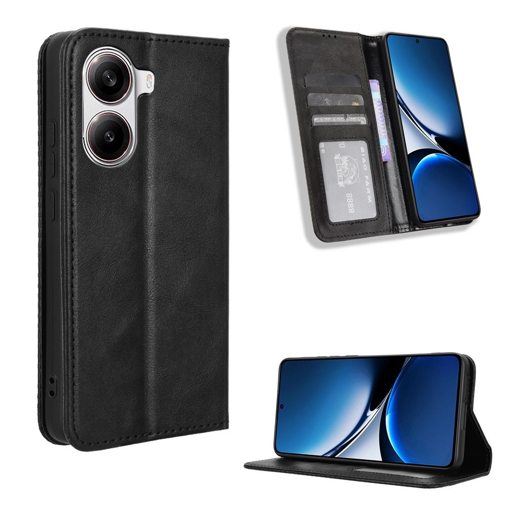 Xiaomi Poco X7 Pro 5G Retro Θήκη Βιβλίο Black