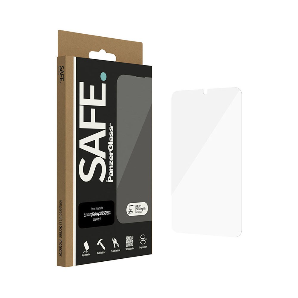 Samsung Galaxy S23 5G SAFE. by PanzerGlass Screen Protector/Ultra-Wide Fit Transparent