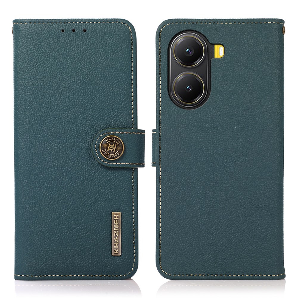 Xiaomi Poco X7 Pro 5G KHAZNEH Custer Leather Θήκη Πορτοφόλι Green