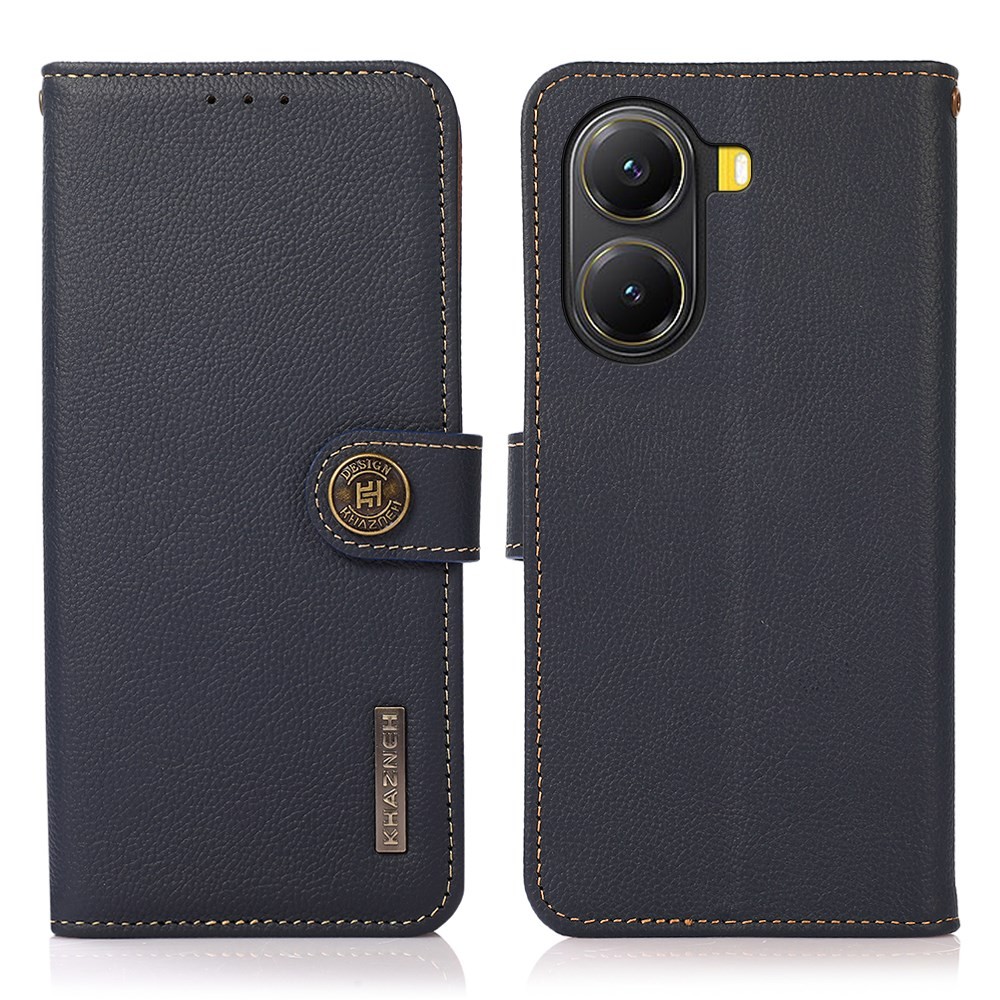 Xiaomi Poco X7 Pro 5G KHAZNEH Custer Leather Θήκη Πορτοφόλι Blue