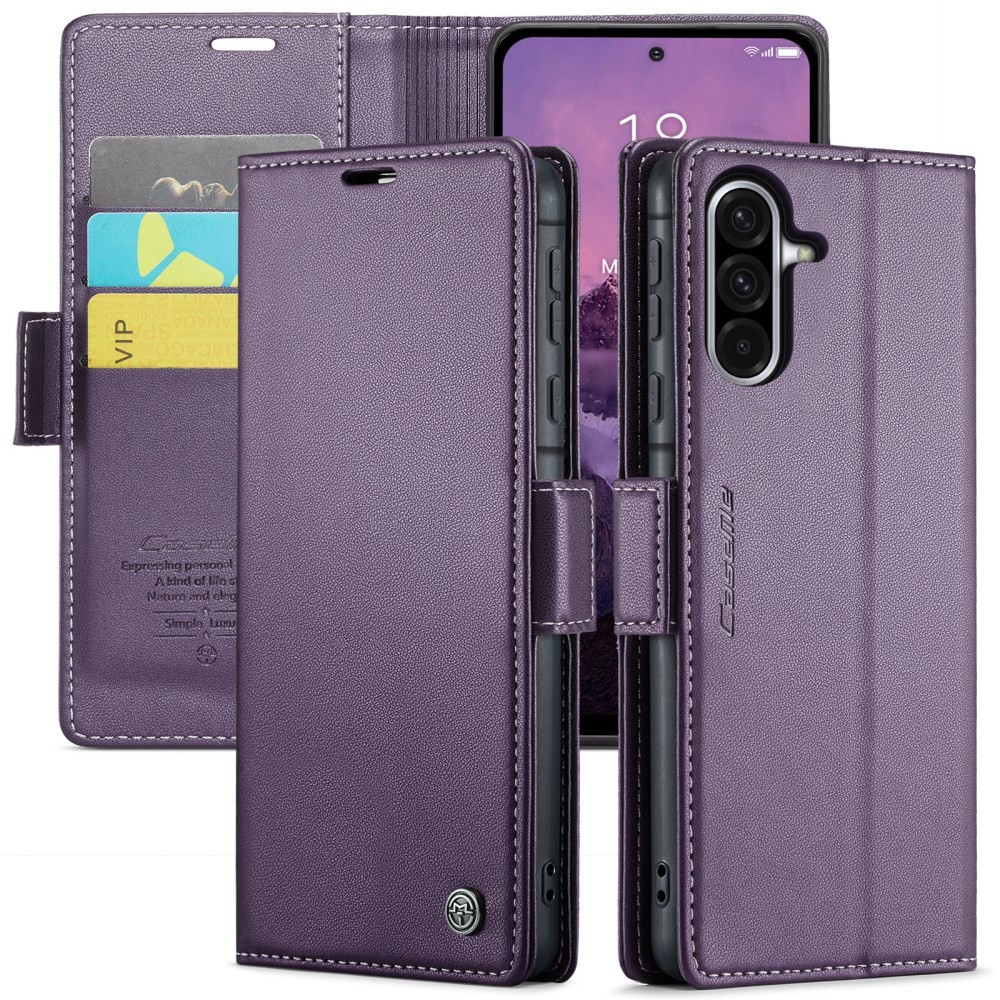 Samsung Galaxy A36 5G CaseMe 023 Luminus Θήκη Πορτοφόλι Purple