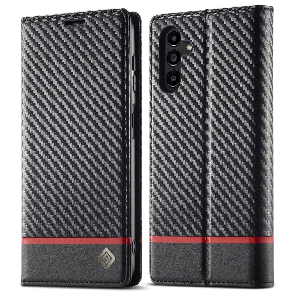 Samsung Galaxy A56 5G LC.IMEEKE Carbon Fiber Θήκη Πορτοφόλι Horizontal Stripe