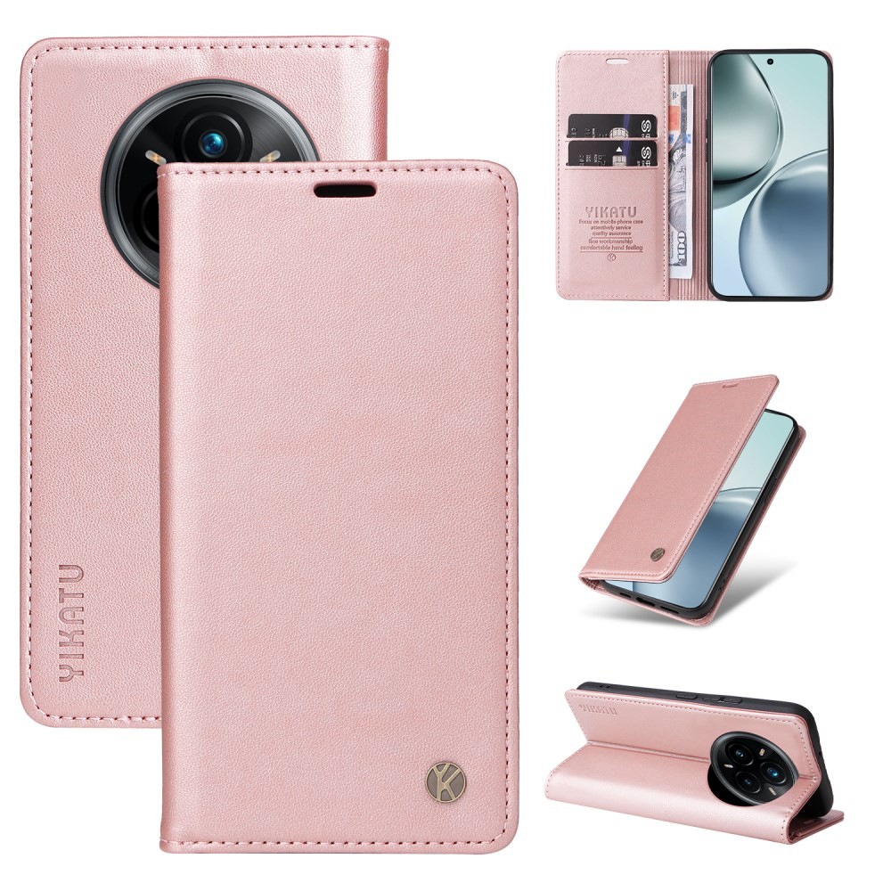Realme 14 Pro Plus 5G YIKATU YK-001 Θήκη Βιβλίο Rose Gold