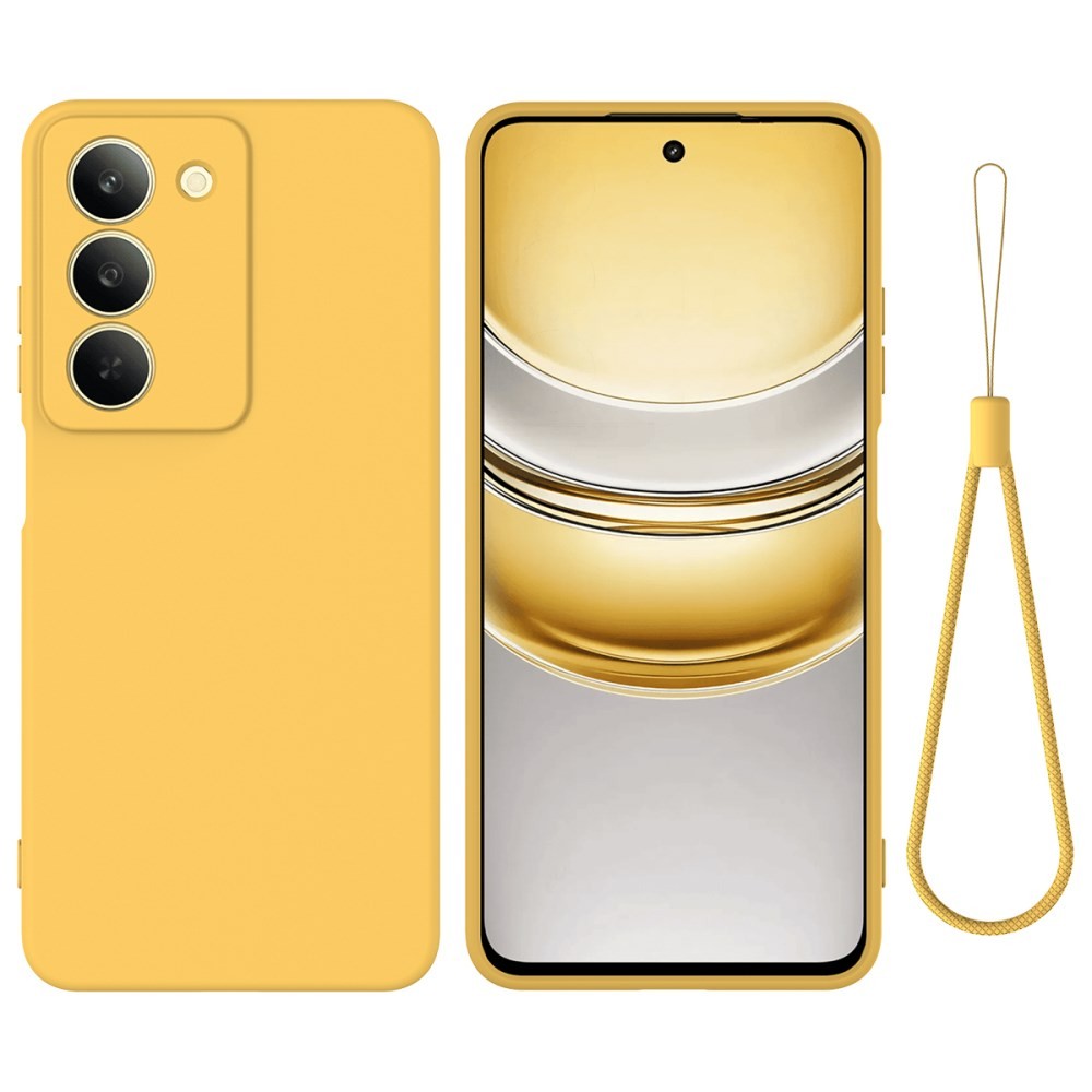 Realme 14X 5G Solid Color Θήκη Σιλικόνης Yellow