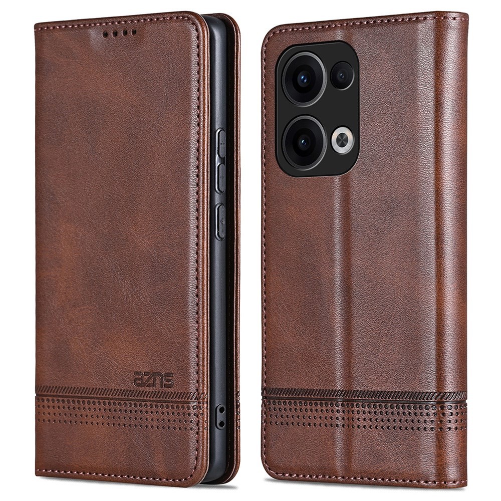 Oppo Reno13 5G AZNS Spots Θήκη Βιβλίο Coffee