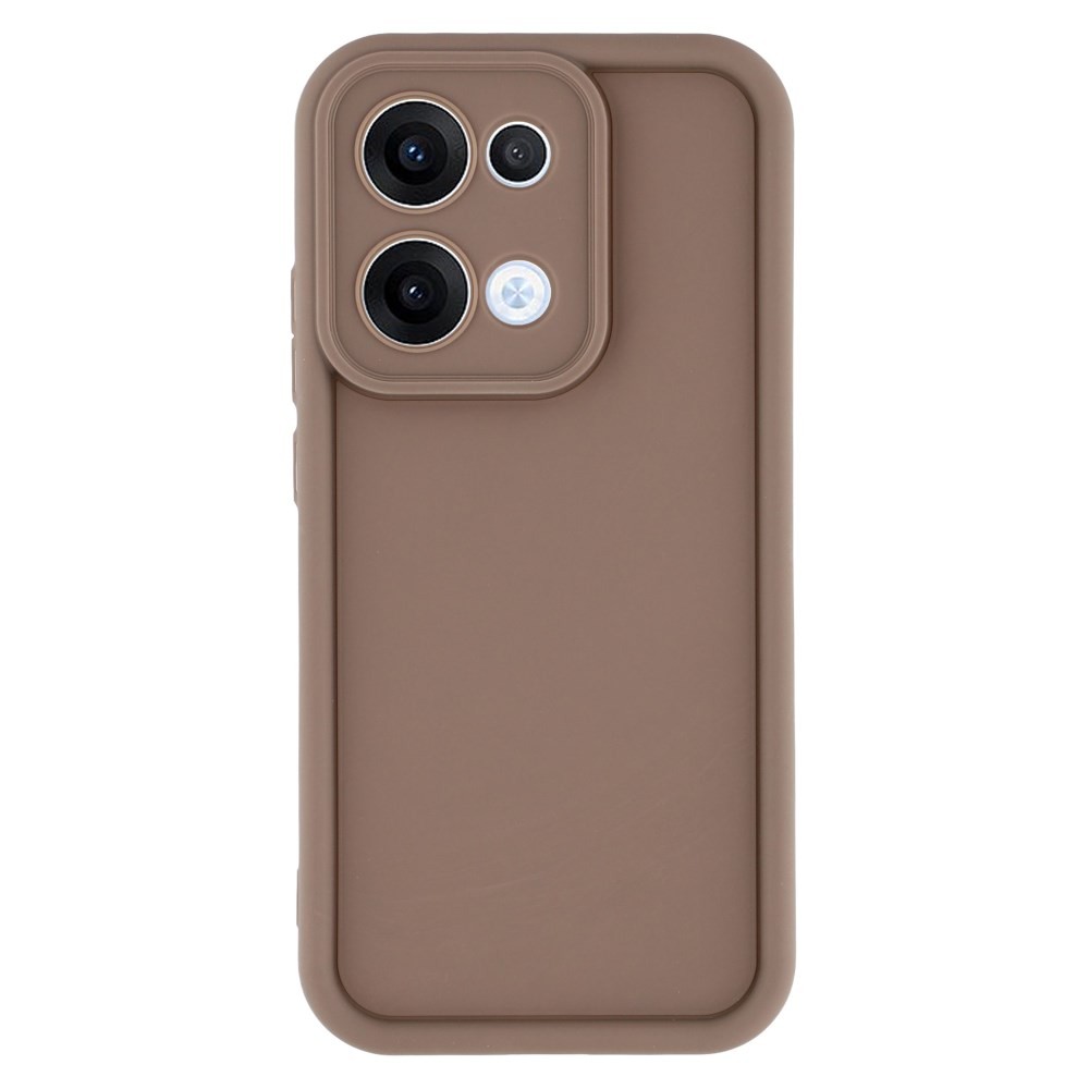 Oppo Reno13 5G Grooved Design Θήκη Σιλικόνης Brown