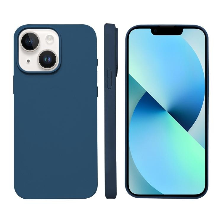 Apple iPhone 13 Imitation Liquid MagSafe Θήκη Σιλικόνης Royal Blue