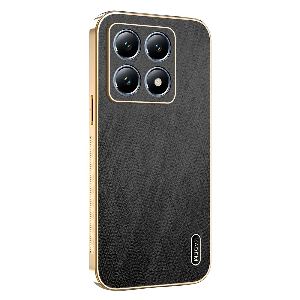 Xiaomi 14T Pro 5G KADEM Silk Texture Σκληρή Θήκη Black