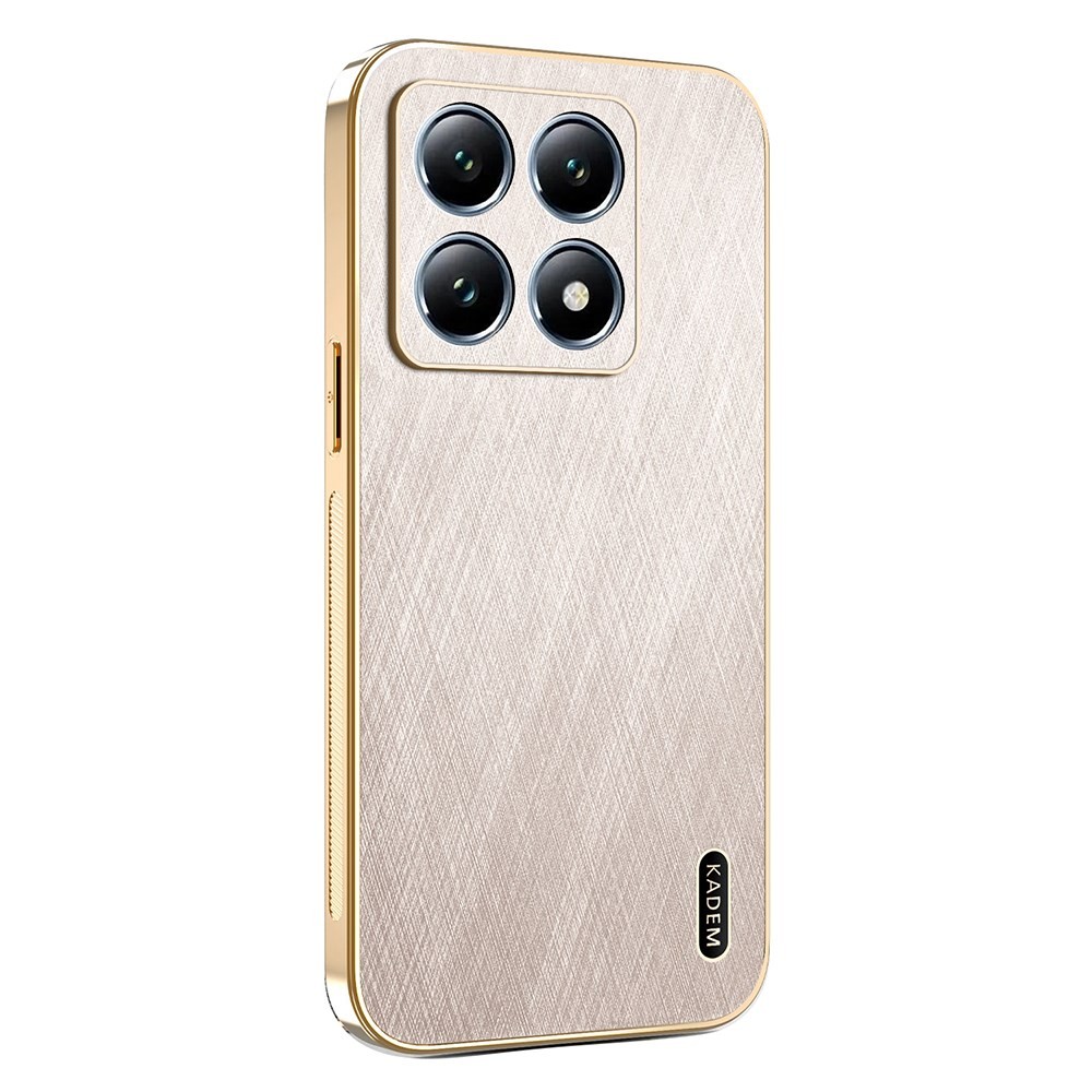 Xiaomi 14T Pro 5G KADEM Silk Texture Σκληρή Θήκη Gold