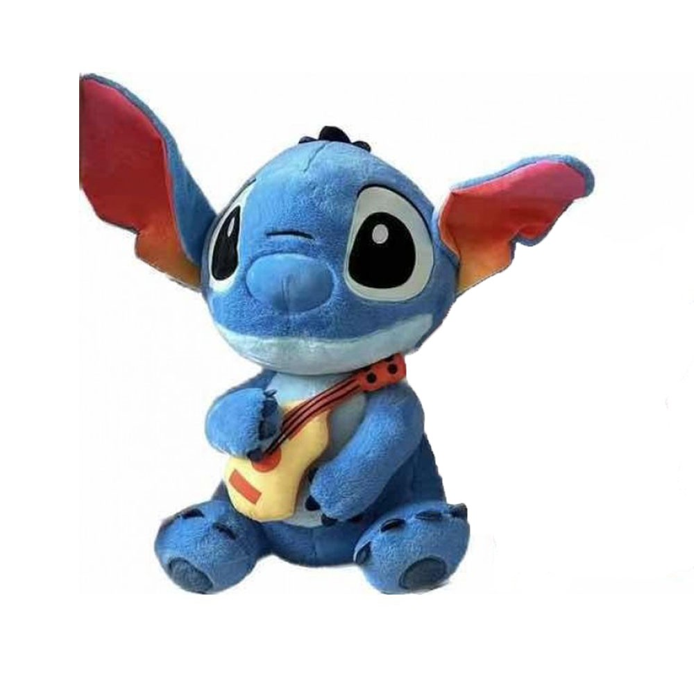 OEM  Λούτρινο Stich Με Κιθάρα 32εκ Blue